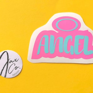 Angel Vinyl Stickers, cute, aesthetic stickers, 90s, waterproof, bratz, skateboard stickers, decal