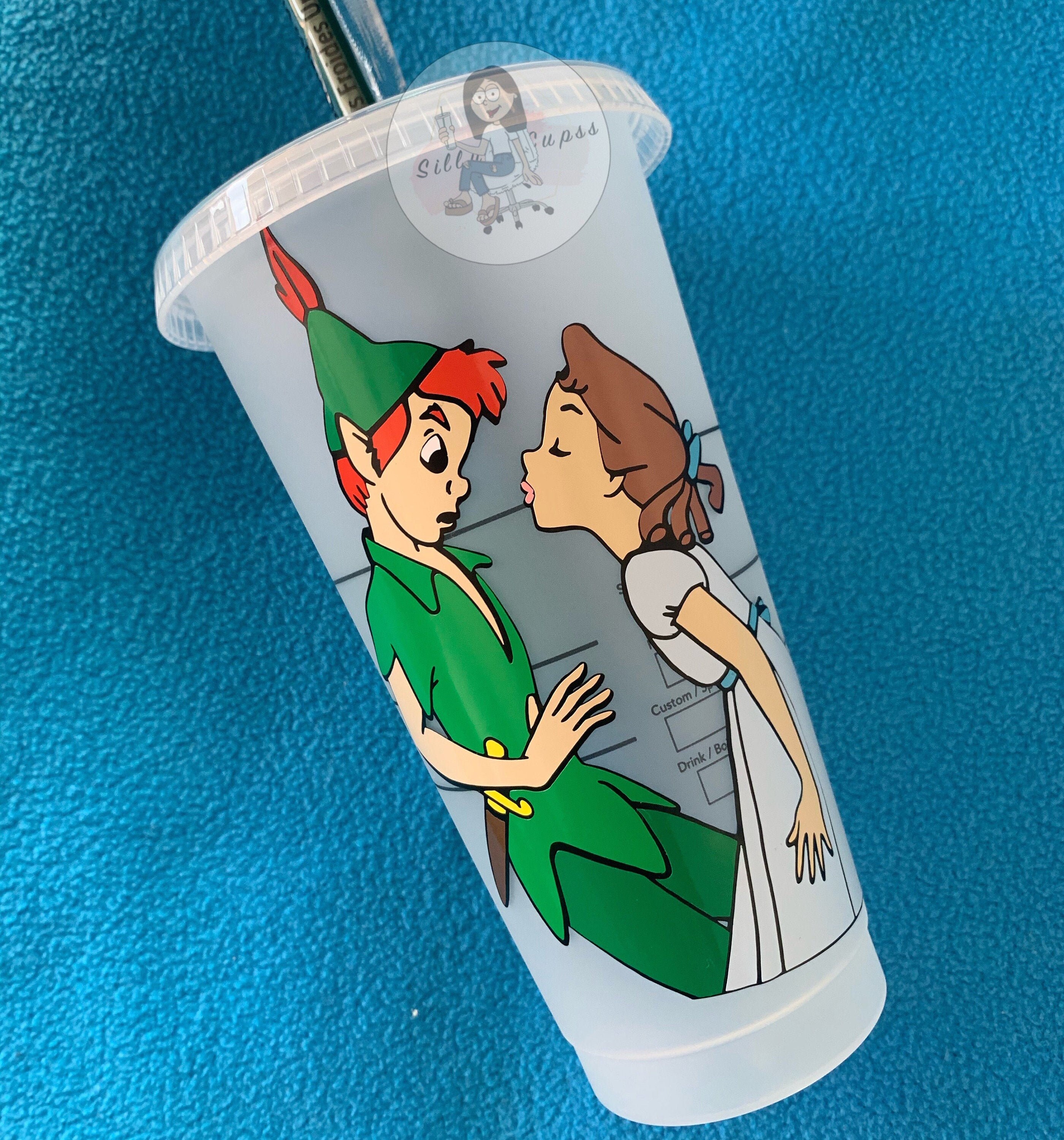 Peter Pan & Wendy Inspired Reusable Cup Peter Pan Custom Cup Etsy