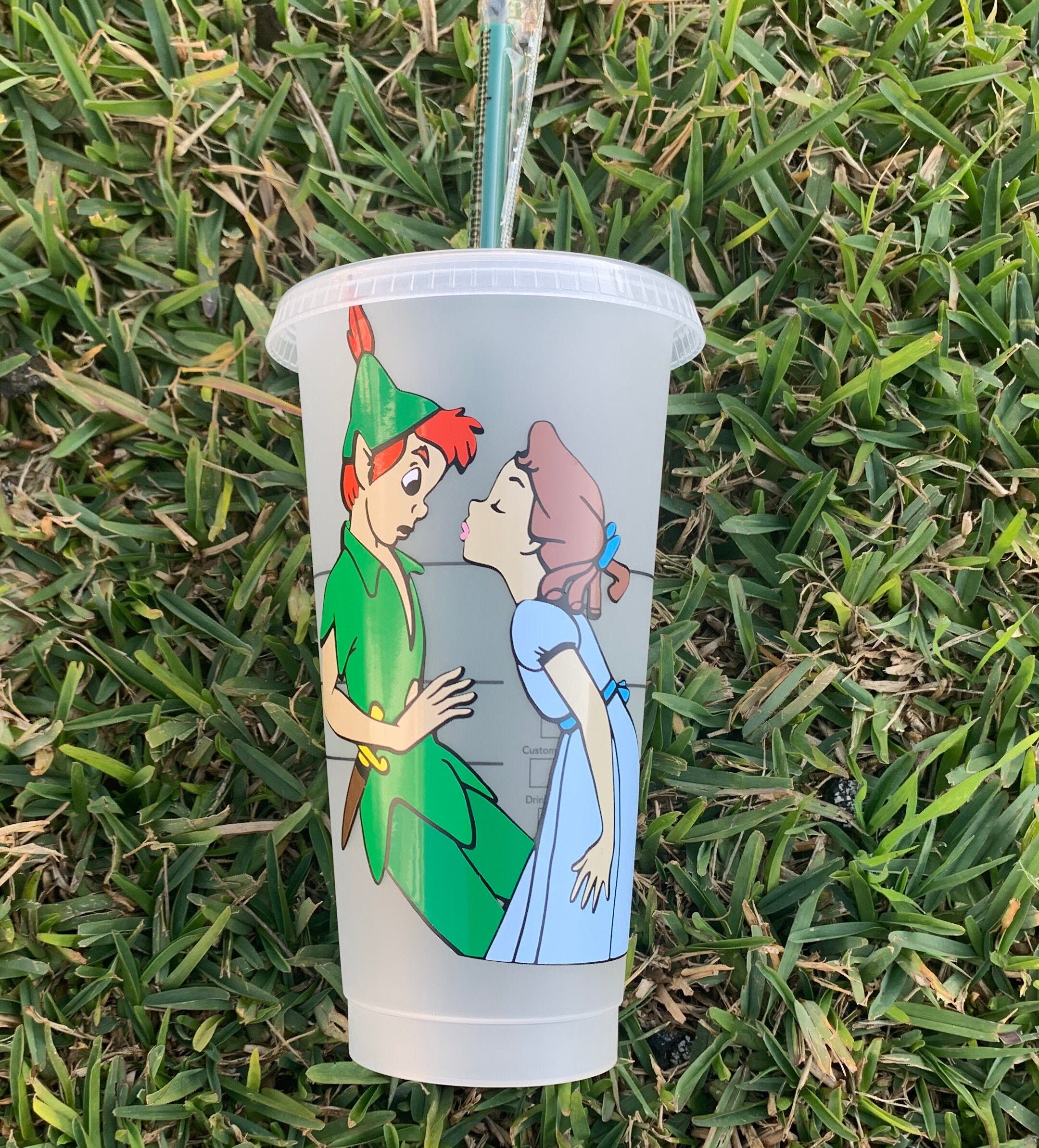 Peter Pan & Wendy Inspired Reusable Cup Peter Pan Custom Cup Etsy