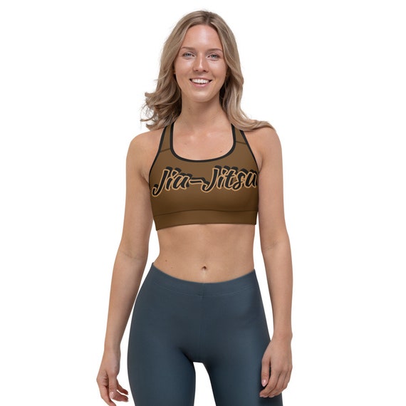 Jiu Jitsu Brown Sports bra BJJ Etsy