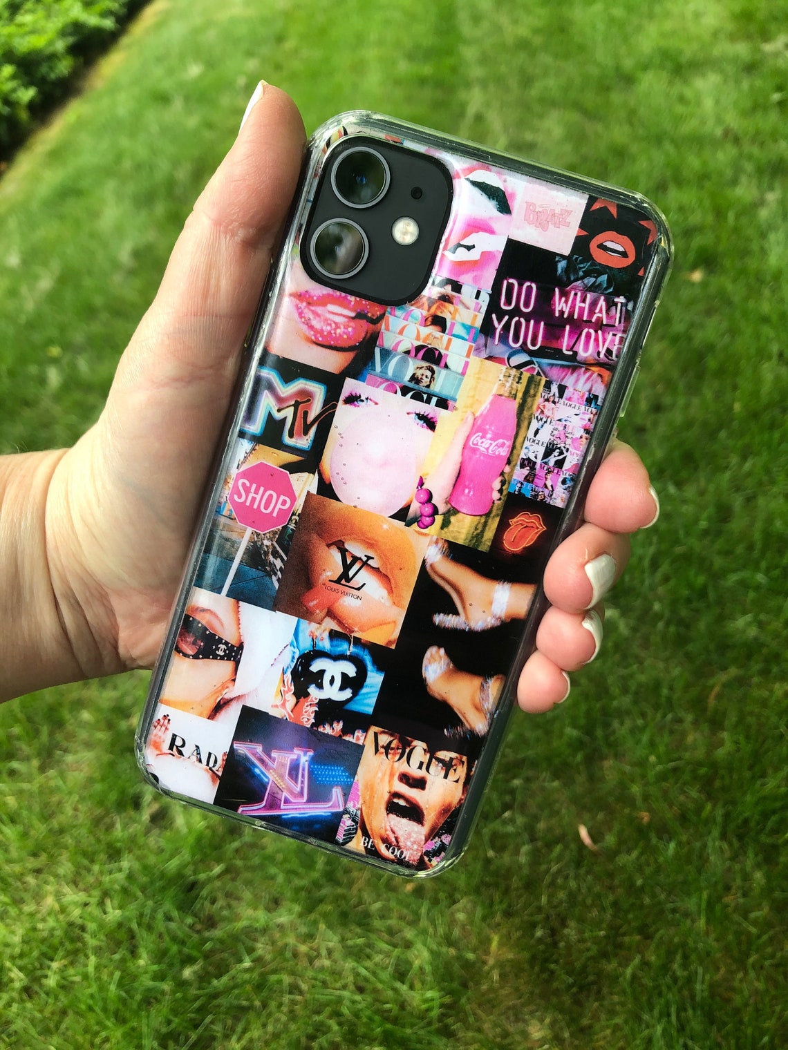 Edgy Custom Collage Phone Case Etsy