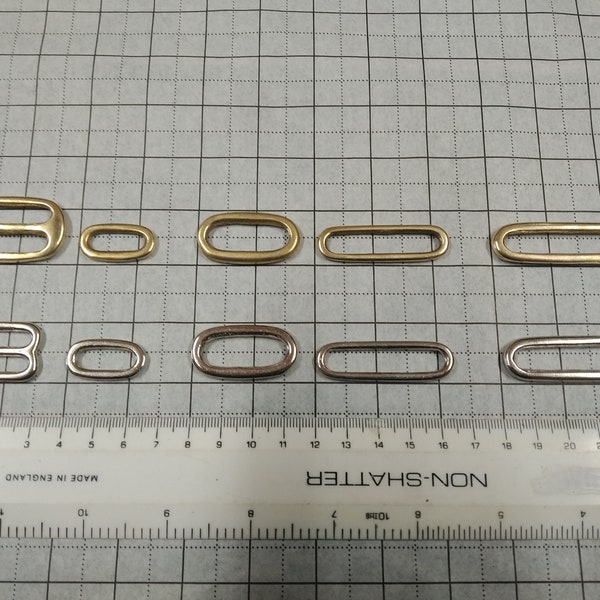 Solid Brass Single and Double slides/loops (25mm N.P double slide is cast and not Solid)