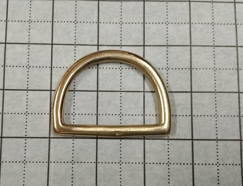 Solid Brass Dee Rings with Nickel plated option 25mm d-ring is weld wire