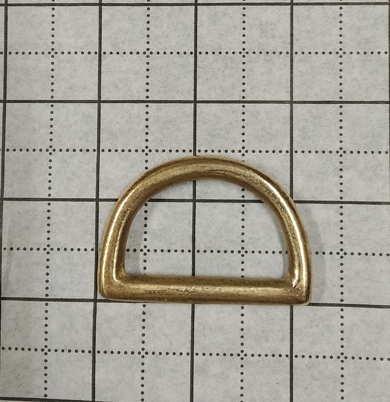 Solid Brass Dee Rings with Nickel plated option 25mm d-ring is weld wire