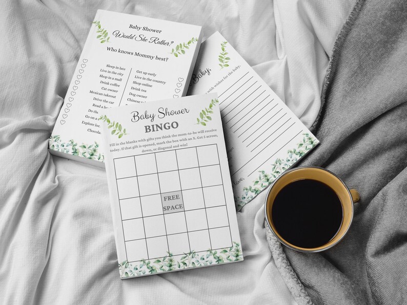 Printable Baby Shower Games - Etsy