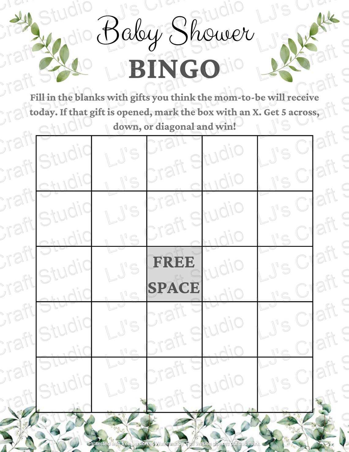Printable Baby Shower Games - Etsy