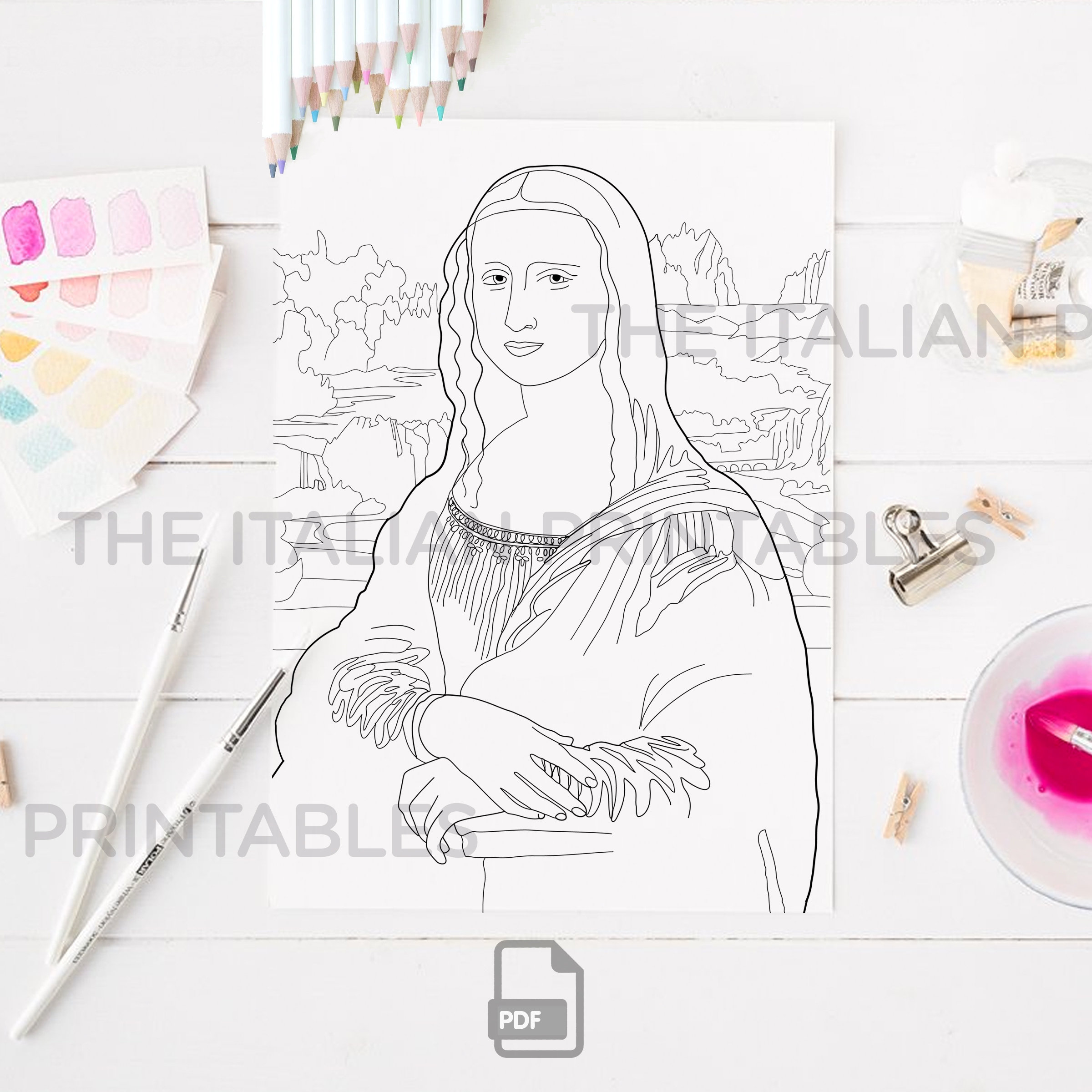 PDF Printable Coloring Pages, Adult Colouring Pages, Instant Digital ...