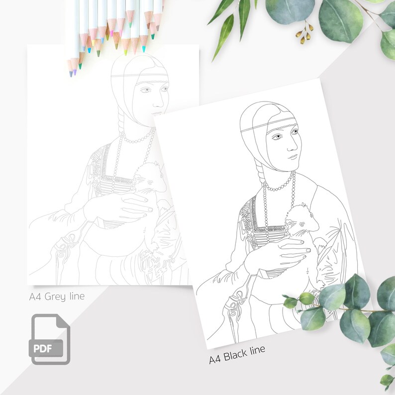 PDF Printable Coloring Pages, Adult Colouring Pages, Instant Digital ...