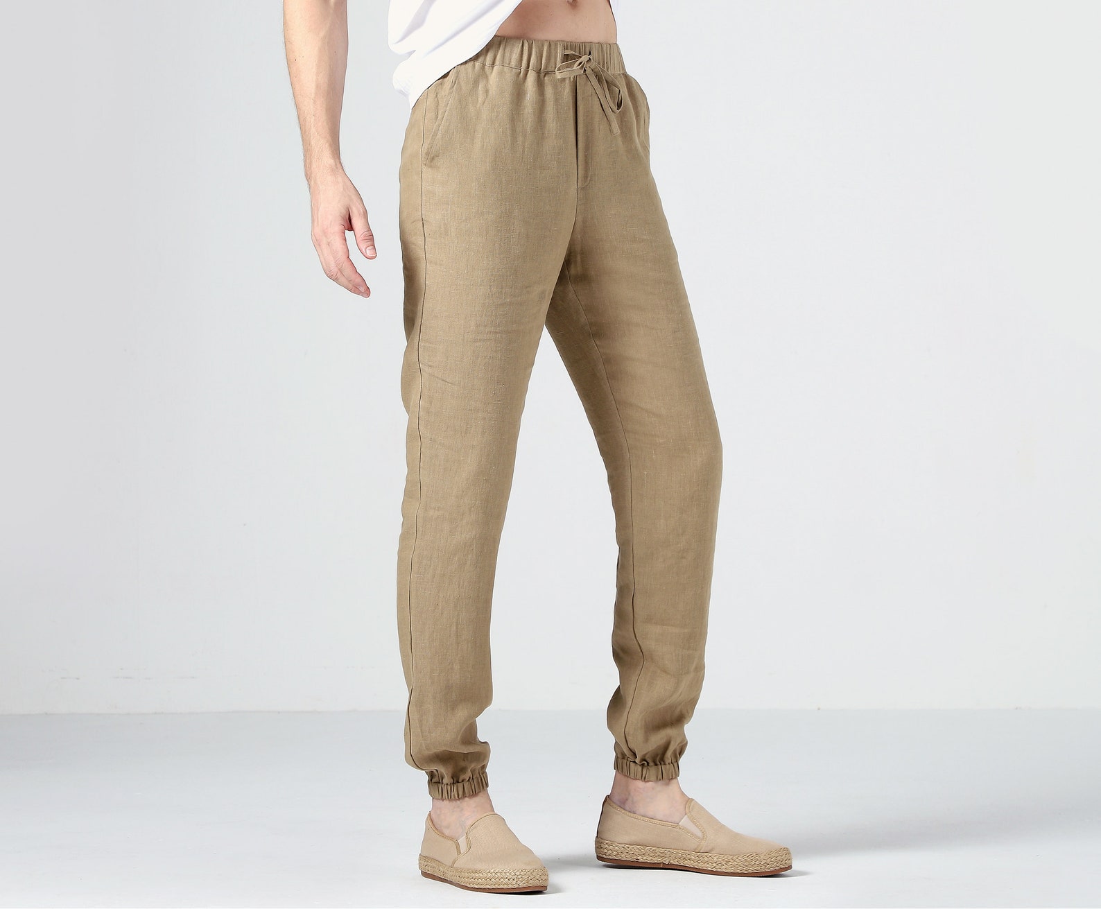 Linen Pants for Men Comfy Pants Men Trousers Lounge Pants Etsy