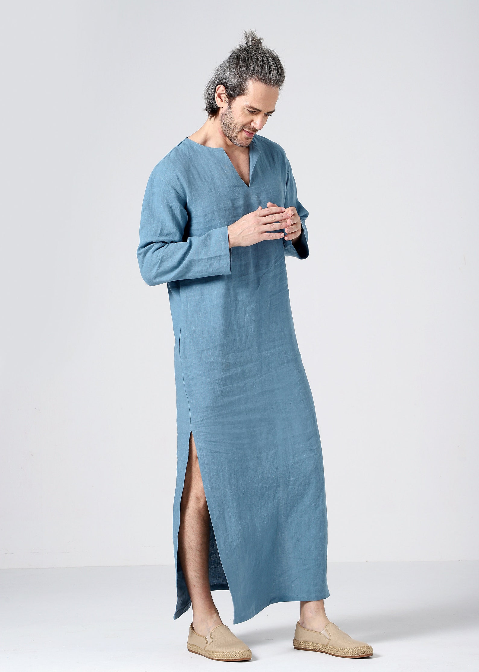 Mens Kaftan Caftan Men Mens Lounge wear Mens Robe Plus Etsy