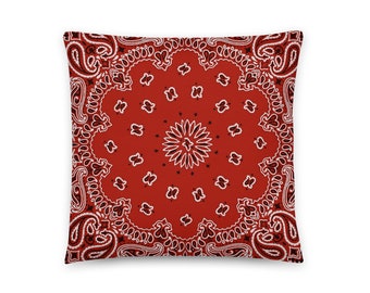 Hanky Print Pillow - multiple colors!