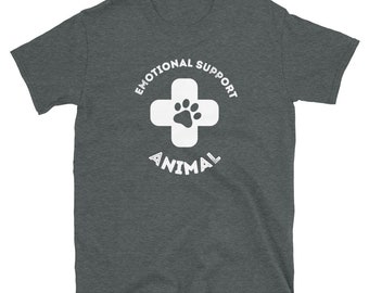 Emotional Support Animal T-Shirt - kink fetish pet puppy play esa