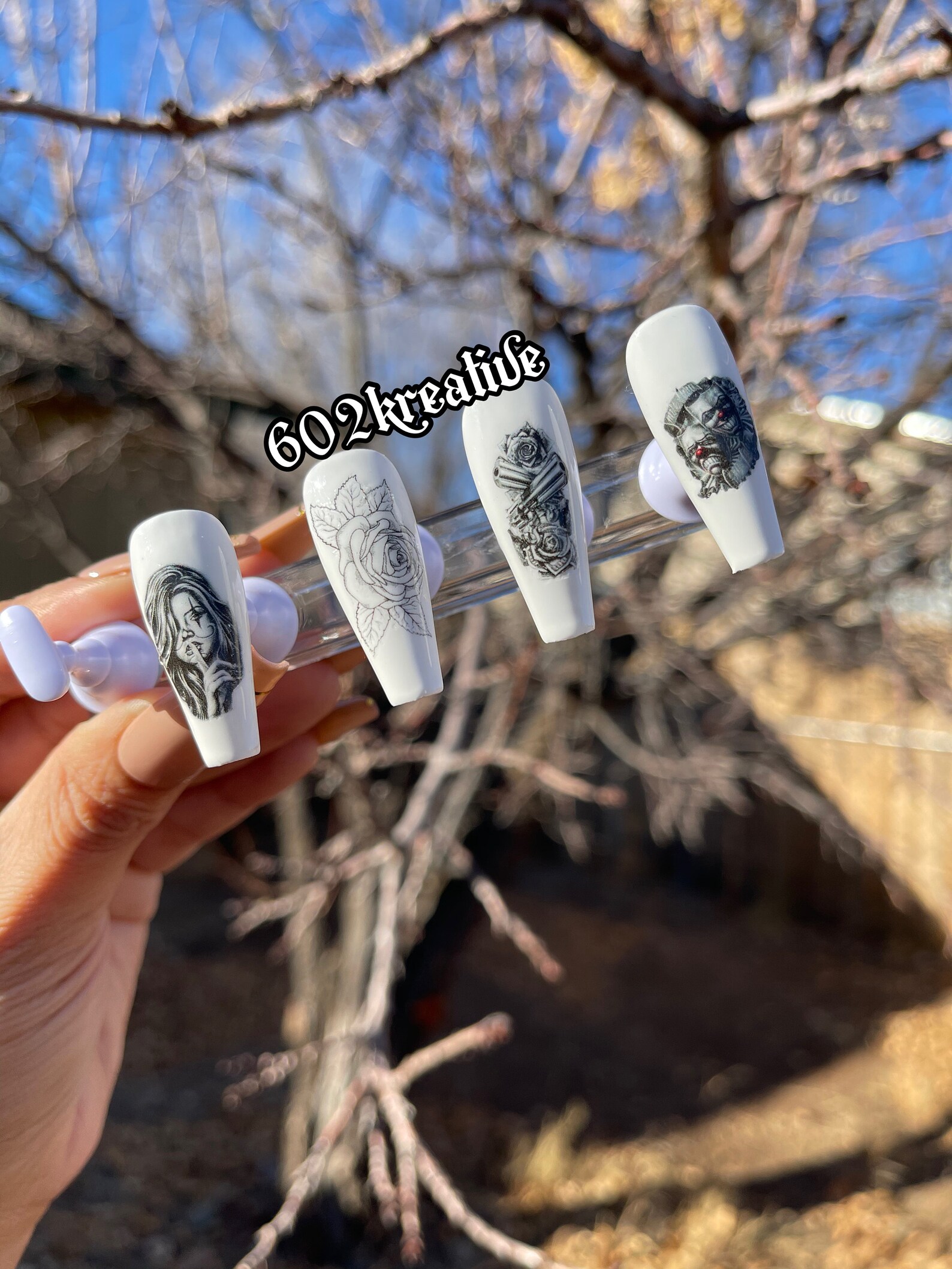 Chicano Art Nail Decals Etsy