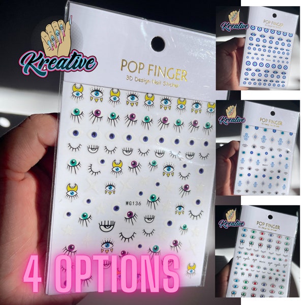 Eye Nail Stickers Etsy
