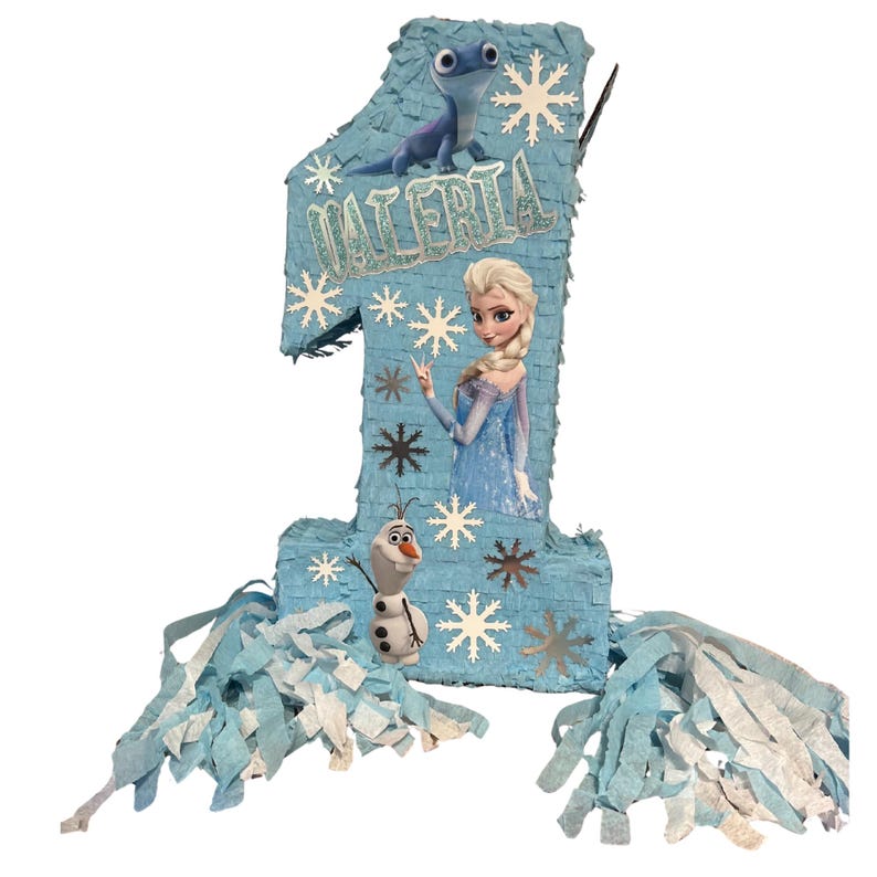 23-CALOWA PIÑATA Z KRAINY LODU. Odporna na uderzenia dla dodatkowej zabawy. Wybierz swoją postać, kolory i detale. zdjęcie 3