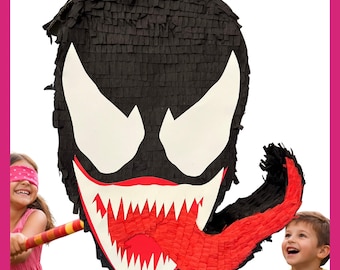 Piñata 20" numero  MONSTRUO VENON . Resistente a los golpes  para mayor diversion. escoge colores, personajes y detalles.