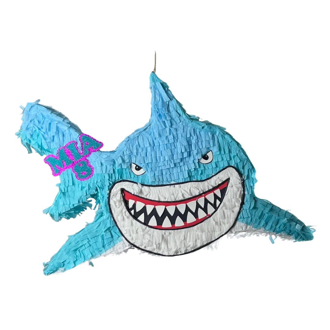Personalized Shark Piñata – Handmade for Your Ocean-themed Party - Etsy