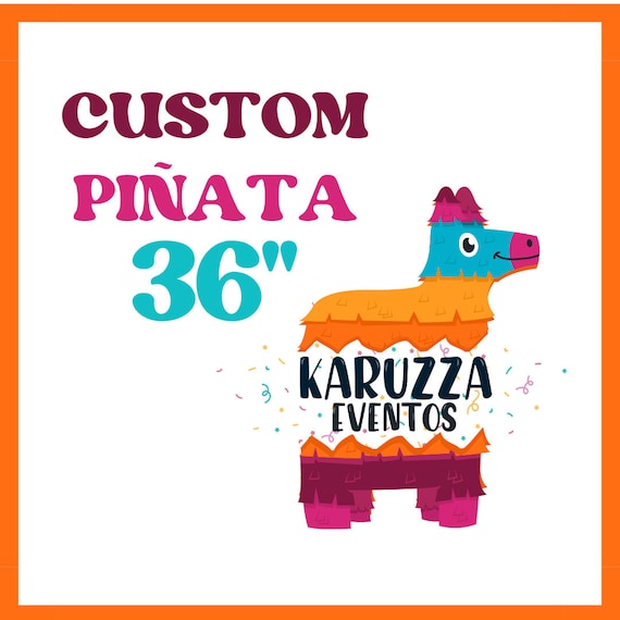 Larger Sizes 36 With Rope, Stick or Ribbon to Pull. We Personalize Your  PIÑATAS. Cartoons. Caricatures 