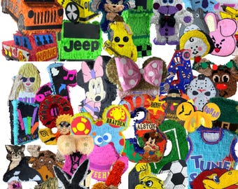 PIÑATA 20" - 23" PERSONALIZADAS . Resistente a los golpes para mayor diversión, ideal para sus cumpleaños. Puede escoger colores y detalles.