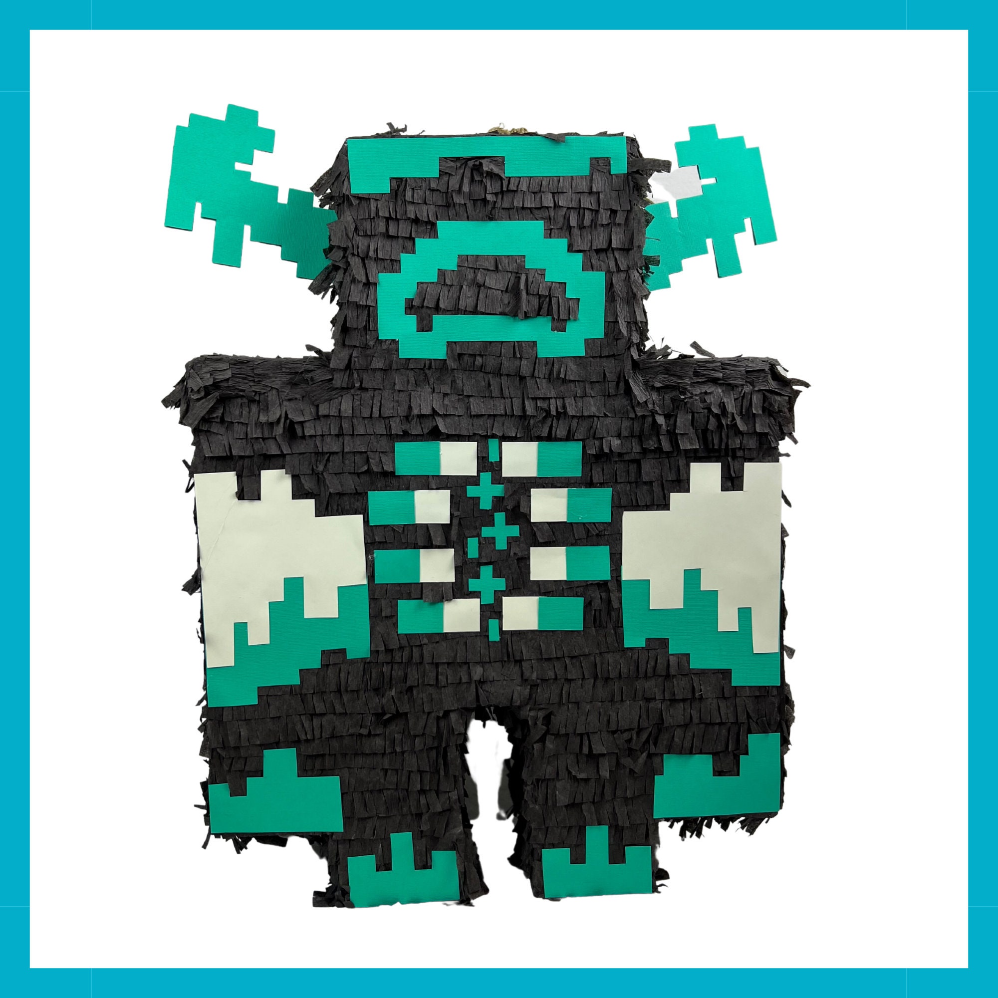 DIY Minecraft Warden From Scratch, Minecraft Papercraft Warden