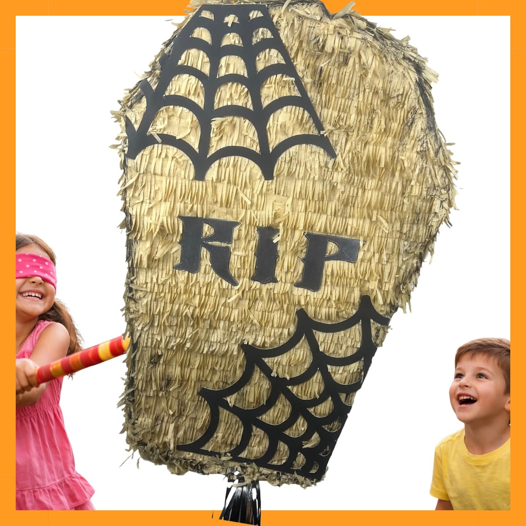 Halloween RIP Urn Piñata 24”. Sturdy for Extra Fun, Ideal for Birthdays ...