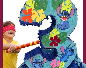 23" Lilo & Stitch Piñata. Extra sturdy for extra fun. Choose your colors and designs.