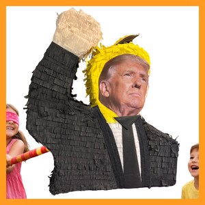 20-Zoll-Piñata mit Präsidenten- und Politikerfiguren. Stoßfest für extra viel Spaß. Wähle deine Figur. Individuelle Piñatas erhältlich.