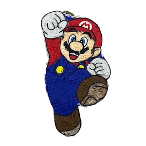 22&quot; Mario Bros. Piñata - Handmade | Customizable for Video Game Parties