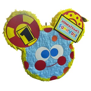 20" FUNHOUSE Musse Pigg-piñata. Stöttålig för maximalt skoj. Välj färger, karaktärer och detaljer. bild 4