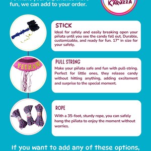 20" FUNHOUSE Musse Pigg-piñata. Stöttålig för maximalt skoj. Välj färger, karaktärer och detaljer. bild 3