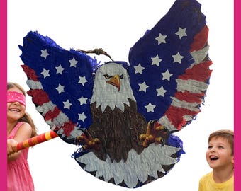 4 of July Piñata. Independence Day, USA, eagle. You can choose colors and details. Custom Piñatas