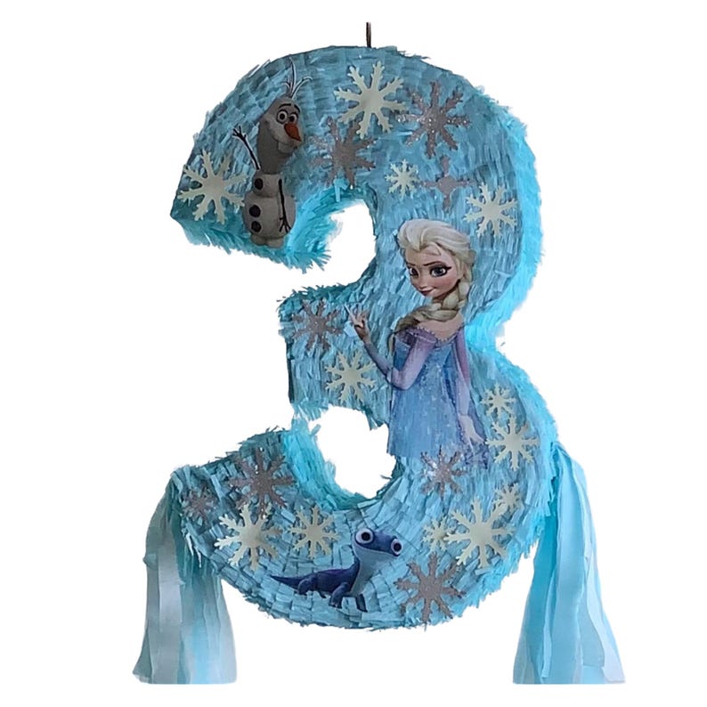 23-CALOWA PIÑATA Z KRAINY LODU. Odporna na uderzenia dla dodatkowej zabawy. Wybierz swoją postać, kolory i detale. zdjęcie 9