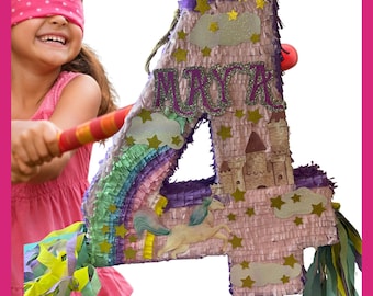 23" UNICORN PIÑATA. Very sturdy for extra fun. Choose colors and details. Secure shipping