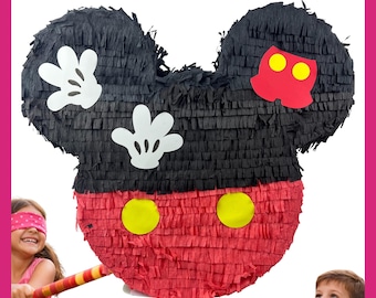Piñata 20" MICKEY MOUSE  . Resistente a los golpes  para mayor diversion. escoge colores, personajes y detalles.