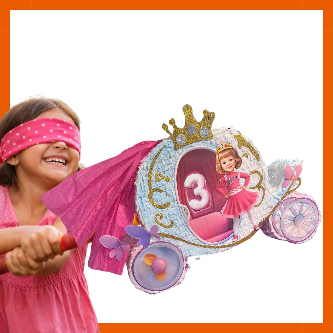 Princess Carriage Custom Piñata, 20