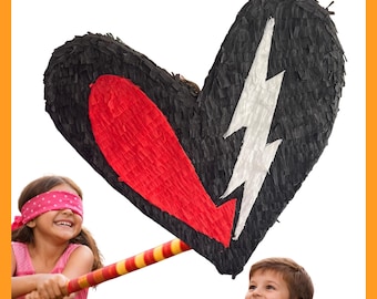 20-calowa piniata Descendants Heart. Odporna na uderzenia, dla dodatkowej zabawy. Wybierz kolory i detale.