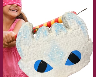 20" Toothless and Light Fury piñata. Very sturdy for extra fun. Choose your colors and details. Secure shipping