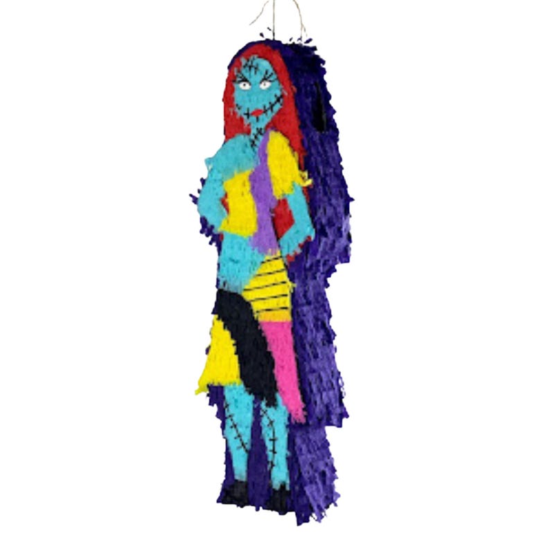 Sally Piñata 27” – Nightmare Before Christmas. Schokbestendig, met gepersonaliseerde details. Veilige verzending. Piñata's op maat. afbeelding 3