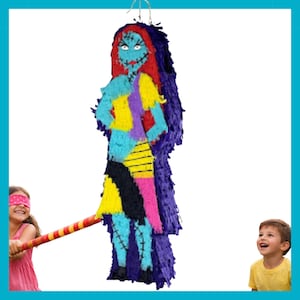 Sally Piñata 27” – Nightmare Before Christmas. Schokbestendig, met gepersonaliseerde details. Veilige verzending. Piñata's op maat. afbeelding 1