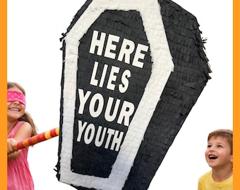 Halloween urn Piñata 24”. Sturdy for extra fun, ideal for birthdays. You can choose colors and details.