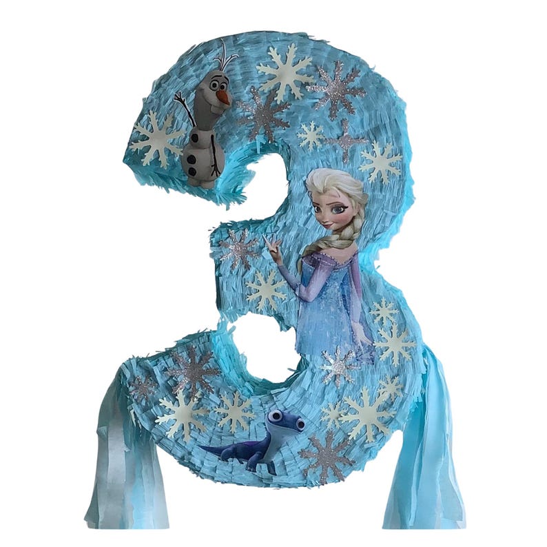 23-CALOWA PIÑATA Z KRAINY LODU. Odporna na uderzenia dla dodatkowej zabawy. Wybierz swoją postać, kolory i detale. zdjęcie 13