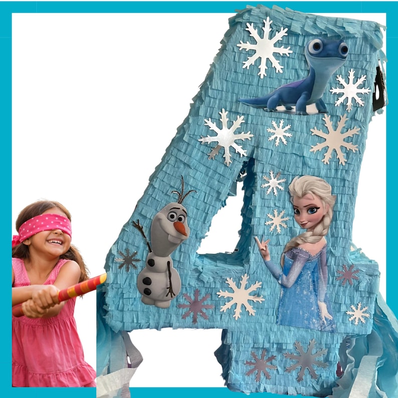 23-CALOWA PIÑATA Z KRAINY LODU. Odporna na uderzenia dla dodatkowej zabawy. Wybierz swoją postać, kolory i detale. zdjęcie 1