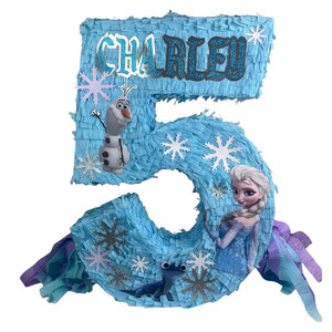 23-CALOWA PIÑATA Z KRAINY LODU. Odporna na uderzenia dla dodatkowej zabawy. Wybierz swoją postać, kolory i detale. zdjęcie 14