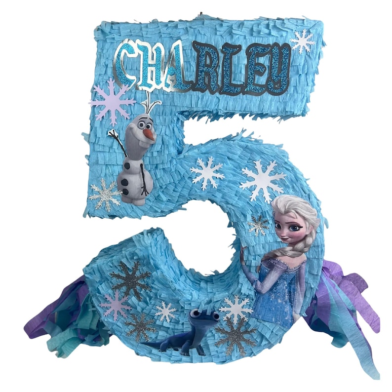 23-CALOWA PIÑATA Z KRAINY LODU. Odporna na uderzenia dla dodatkowej zabawy. Wybierz swoją postać, kolory i detale. zdjęcie 14