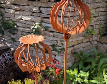 Poppy Head Sculpture