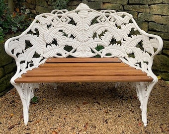 Victorian Coalbrookdale Style Fern Bench