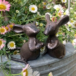 Pair of Cast Iron Mice, Mr & Mrs