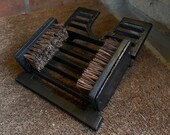 Cast Iron Boot Jack, Welly Pull with Scraper Brushes
