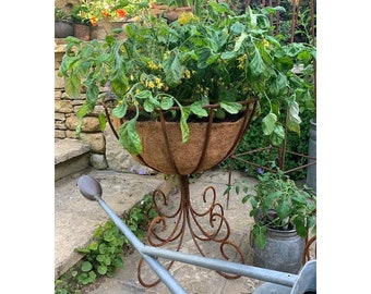 Patio Basket Planter on Stand
