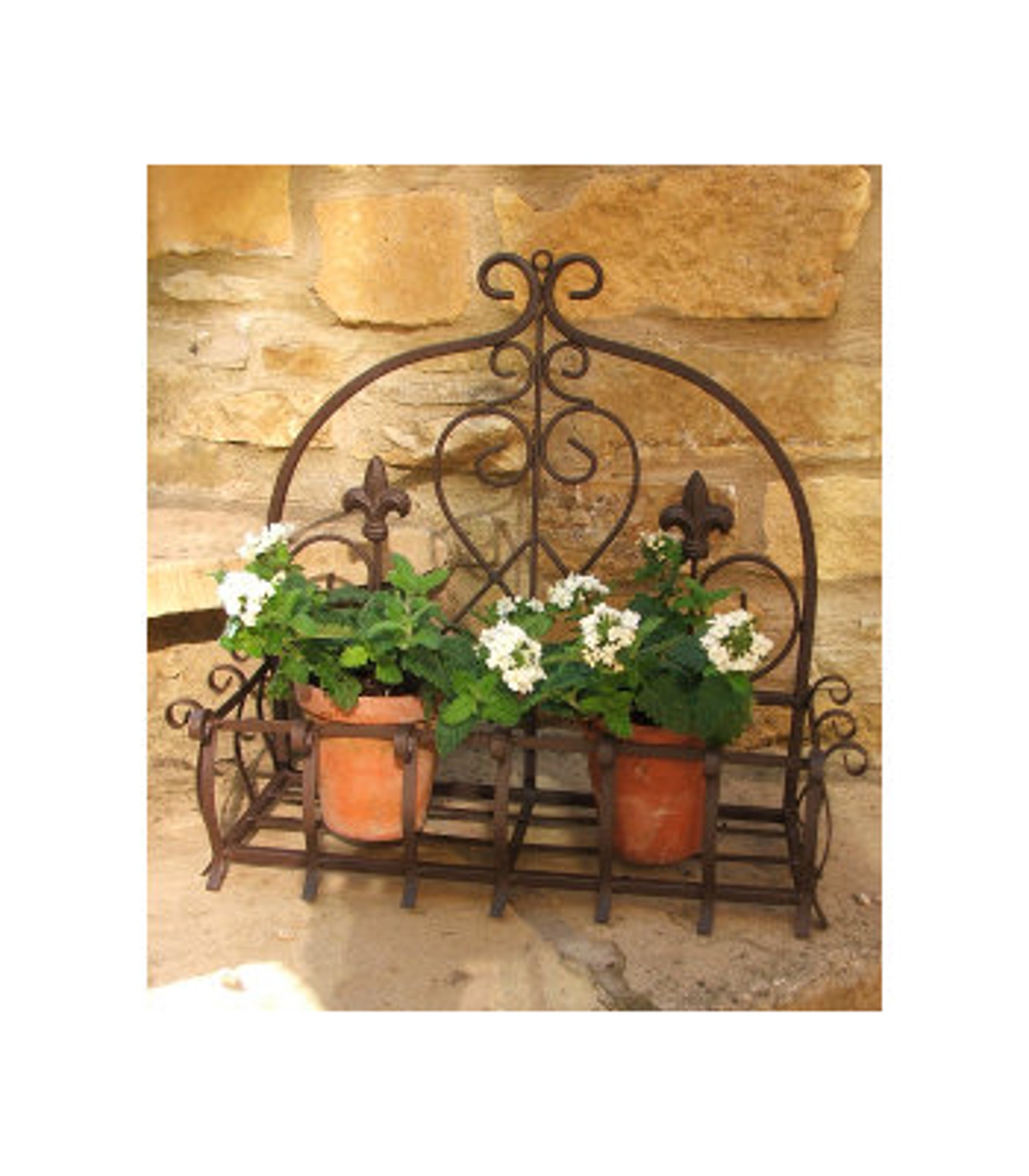 Small Wall Basket Planter Metal Etsy